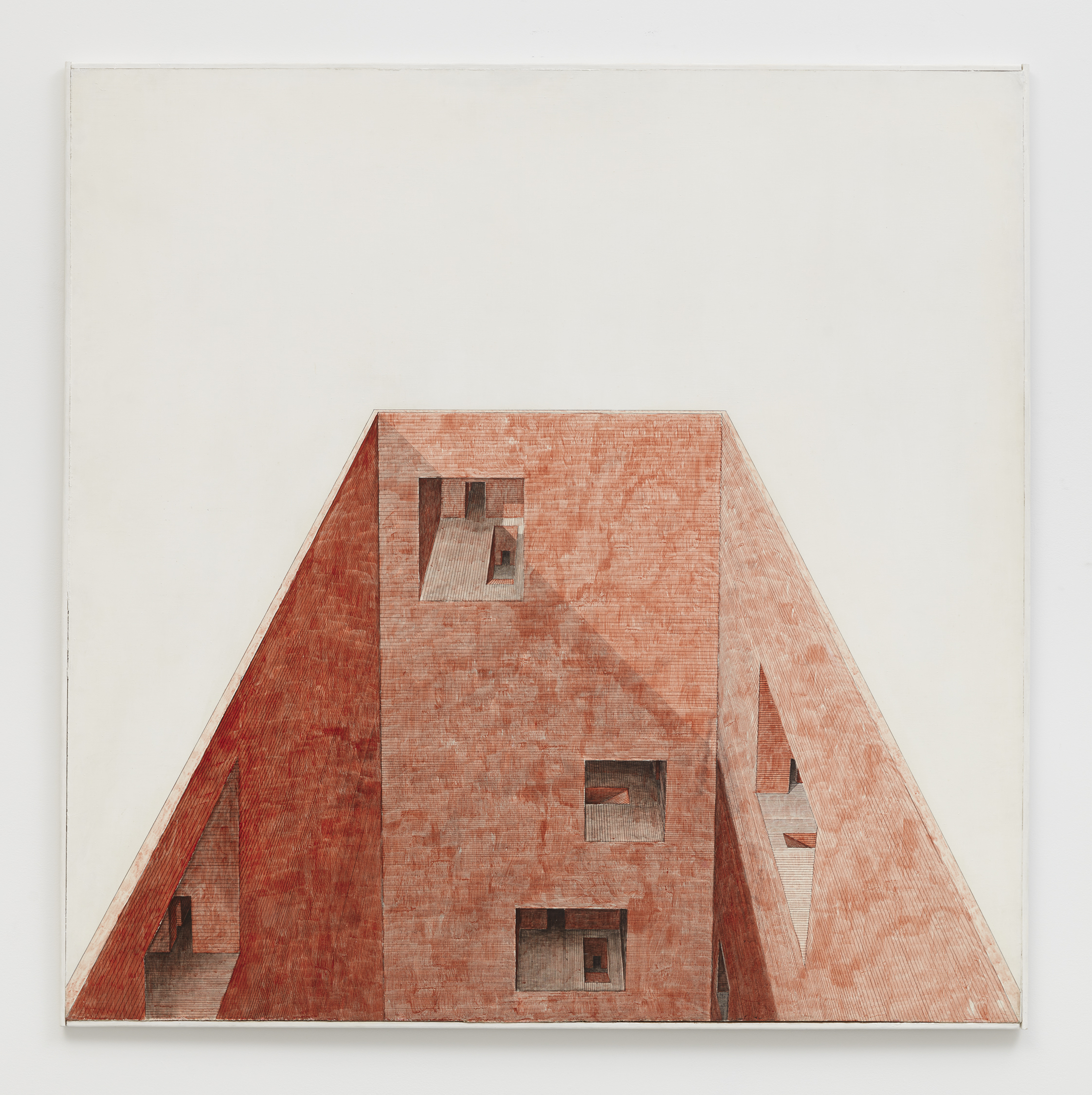 Gerhardt Liebmann, <i>Where</i>, 1968. Acrylic on masonite, 48 3/4 x 48 3/4 in (123.8 x 123.8 cm)